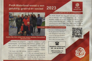 Nieuwjaarswens 2023 PvdA Waterland